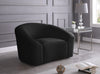 Riley Black Velvet Chair