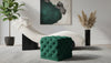 Stella Green Velvet Ottoman/Stool