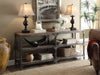 Gorden Weathered Oak & Antique Silver Console Table