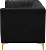 Alina Black Velvet Modular Sofa