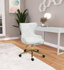 Hendrix White Faux Leather Office Chair