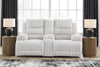 Rhines Falls Power Reclining Loveseat with Console