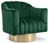 Farrah Green Velvet Accent Chair