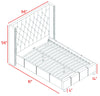 Ashton Grey Linen Full Bed