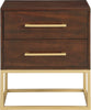 Maxine Cherry / Gold Night Stand