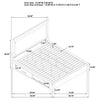 Kenora Panel Platform Storage Bed with LED Lighting