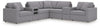 Modmax Balanced Sectional with Audio and Storage Consoles