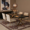 Excel Grey Oak Veneer Lacquer Extendable Dining Table (3 Boxes)