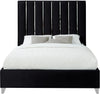 Enzo Black Velvet King Bed