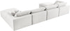 Serene Cream Linen Fabric Deluxe Cloud Modular Sectional