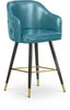Barbosa Blue Faux Leather Counter/Bar Stool