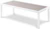 Nizuc Grey manufactured wood Outdoor Patio Aluminum Coffee Table