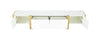 Larvik TV Stand White w/ Gold Frame