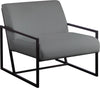 Industry Grey Faux Leather Accent Chair