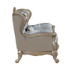 Royale Chair in Blue and Champagne