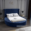 Luxus Navy Velvet Queen Bed (3 Boxes)