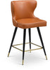 Hendrix Cognac Faux Leather Counter/Bar Stool
