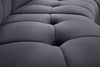 Limitless Grey Velvet Modular Chair