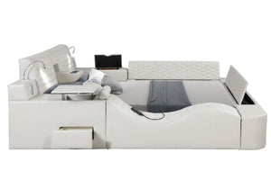 Galaxy Home Zoya Modern Style Queen Bed in White image