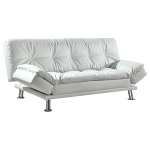 Dilleston Tufted Back Upholstered Sofa Bed White image