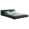 Trinity California King, E.king, Queen, & Full Bed Green & Light Taupe