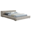 Trinity California King, E.king, Queen, & Full Bed Green & Light Taupe