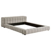Trinity California King, E.king, Queen, & Full Bed Green & Light Taupe