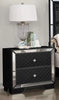Galaxy Home Madison 2 Drawer Nightstand in Black GHF-808857503305
