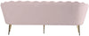Gardenia Pink Velvet Sofa