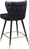 Hendrix Black Faux Leather Counter/Bar Stool