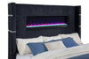 Tisdall Wingback TV Bed with Flame Visualizer