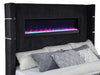 Tisdall Wingback TV Bed with Flame Visualizer