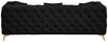 Kingdom Black Velvet Sofa
