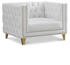 Michelle White Faux Leather Chair