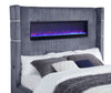 Tisdall Wingback Bed with Flame Visualizer