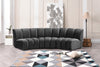 Infinity Grey Velvet 3pc. Modular Sectional