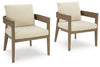 Serene Bay Outdoor Dining Arm Chair with Cushion (Set of 2) image