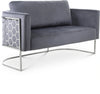 Casa Grey Velvet Loveseat