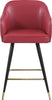 Barbosa Red Faux Leather Counter/Bar Stool