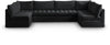 Jacob Black Velvet Modular Sectional