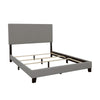 Boyd California King, King, & Queen Upholstered Bed with Nailhead Trim Charcoal & Grey