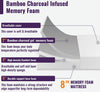 Nasturtium 8" Full Bamboo Charcoal Infused Memory Foam