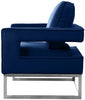 Noah Navy Velvet Accent Chair