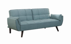 Caufield Biscuit-tufted Sofa Bed Turquoise Blue image