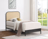 Amherst Eastern King, Queen, Full, & Twin Bed White & Black