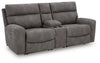 Next-Gen DuraPella Power Reclining Sectional Loveseat with Console