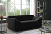 Naya Black Velvet Loveseat