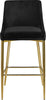 Karina Black Velvet Stool