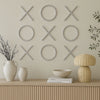 XOXO Chrome Stainless Steel Wall Decor
