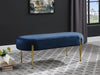 Gia Navy Velvet Bench